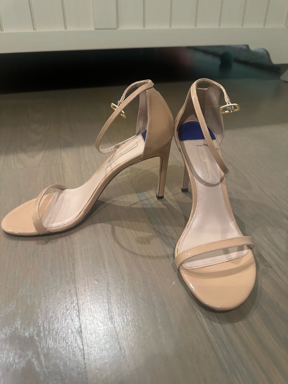 Stewart Weitzman Beige Sandal Heels